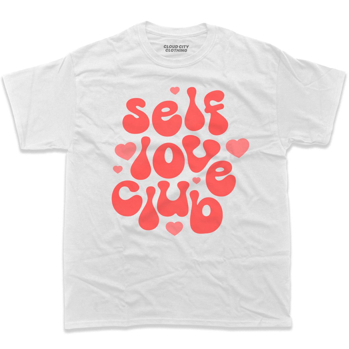 Self love club shirt in white color