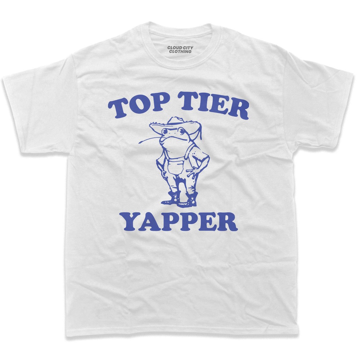 Top tier yapper shirt in white color