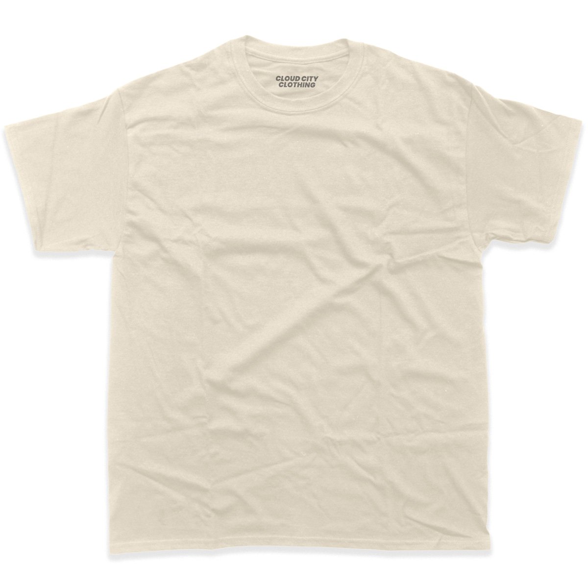 Blank t shirt in natural color