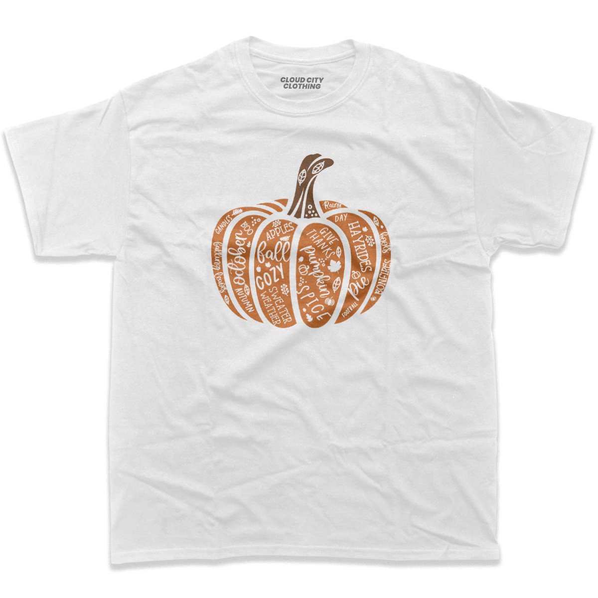 Pumpkin shirt in white color