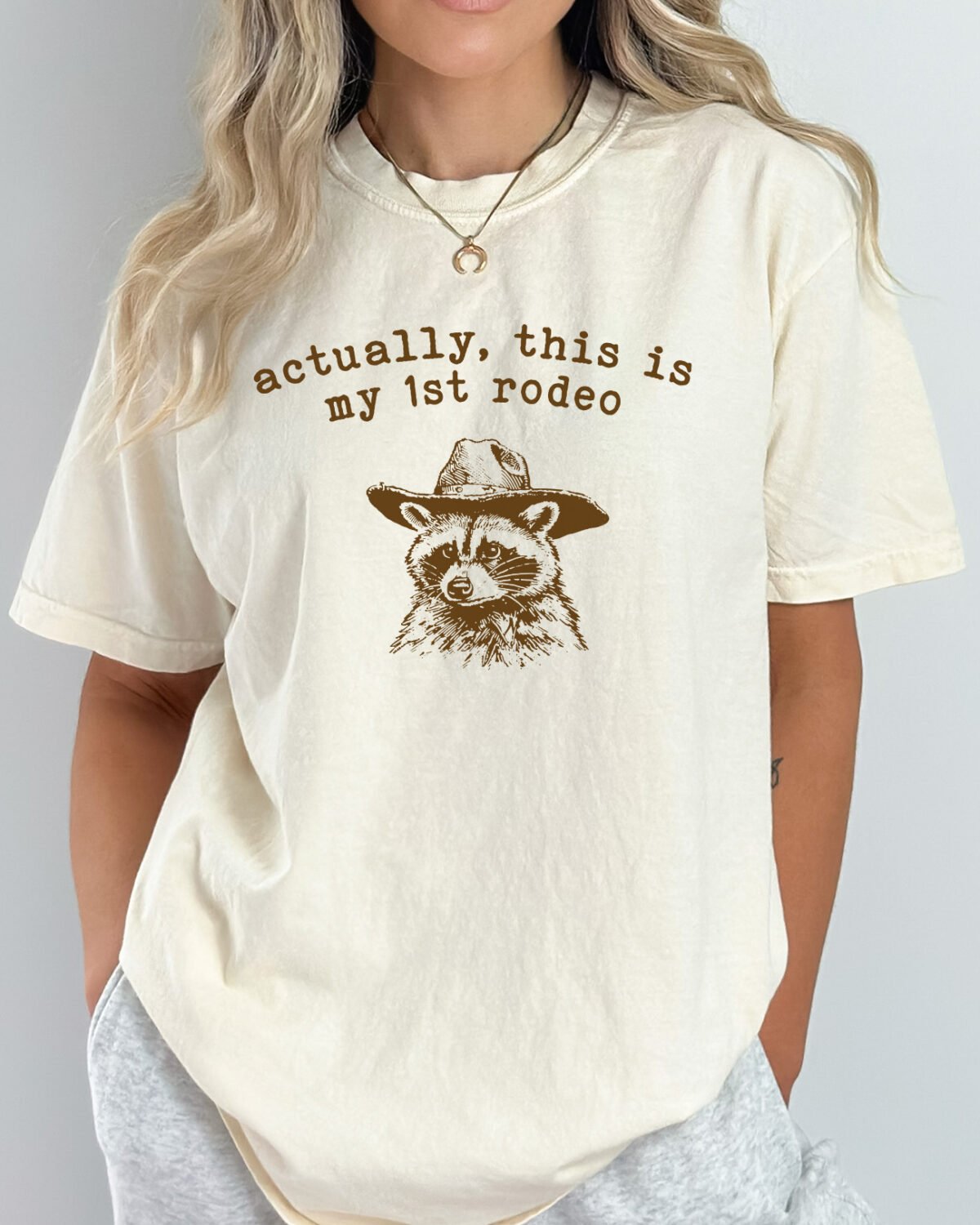 This is my first rodeo shirt in natural color